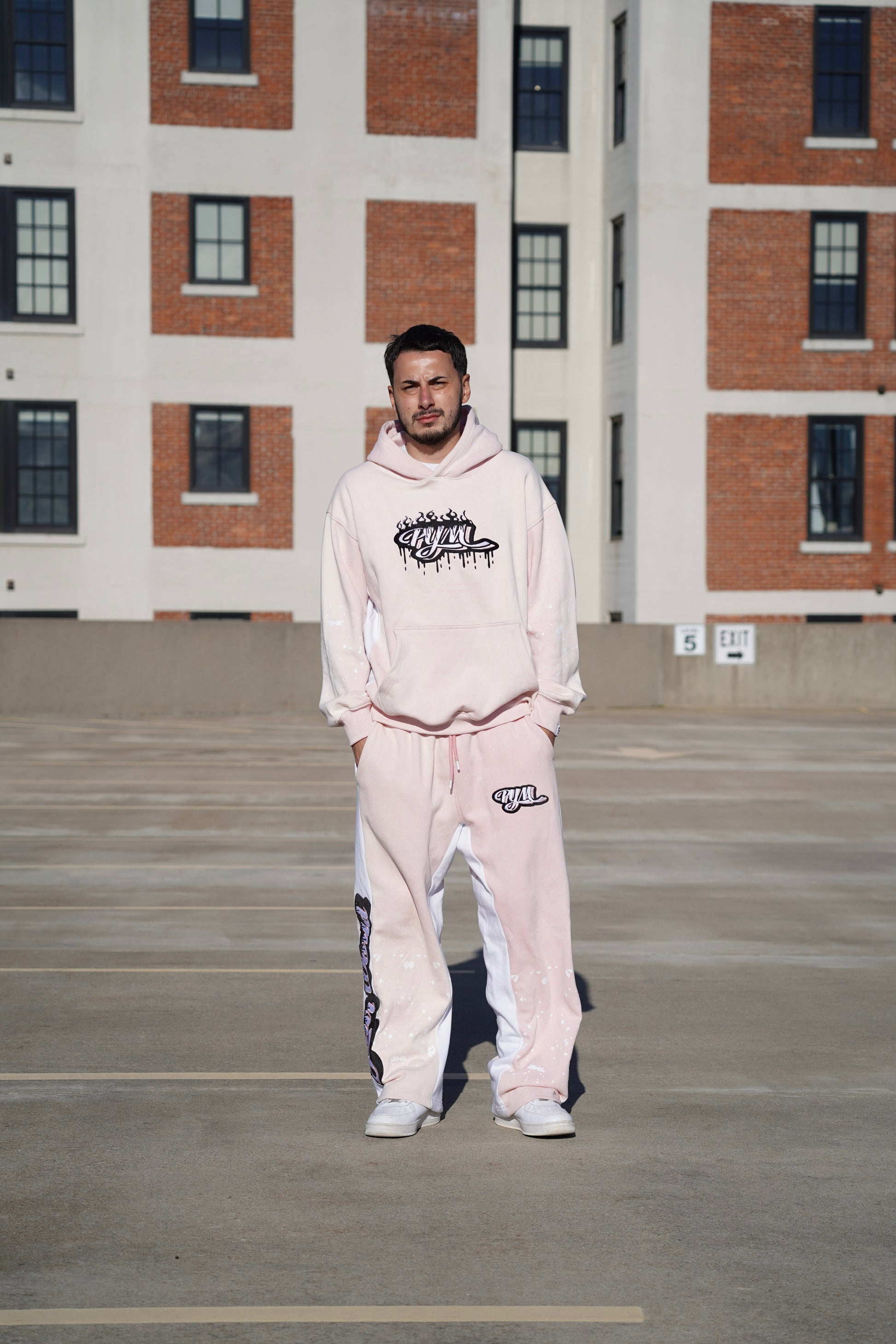 Powder Pink 'Plant Your Mark' Sweatsuit